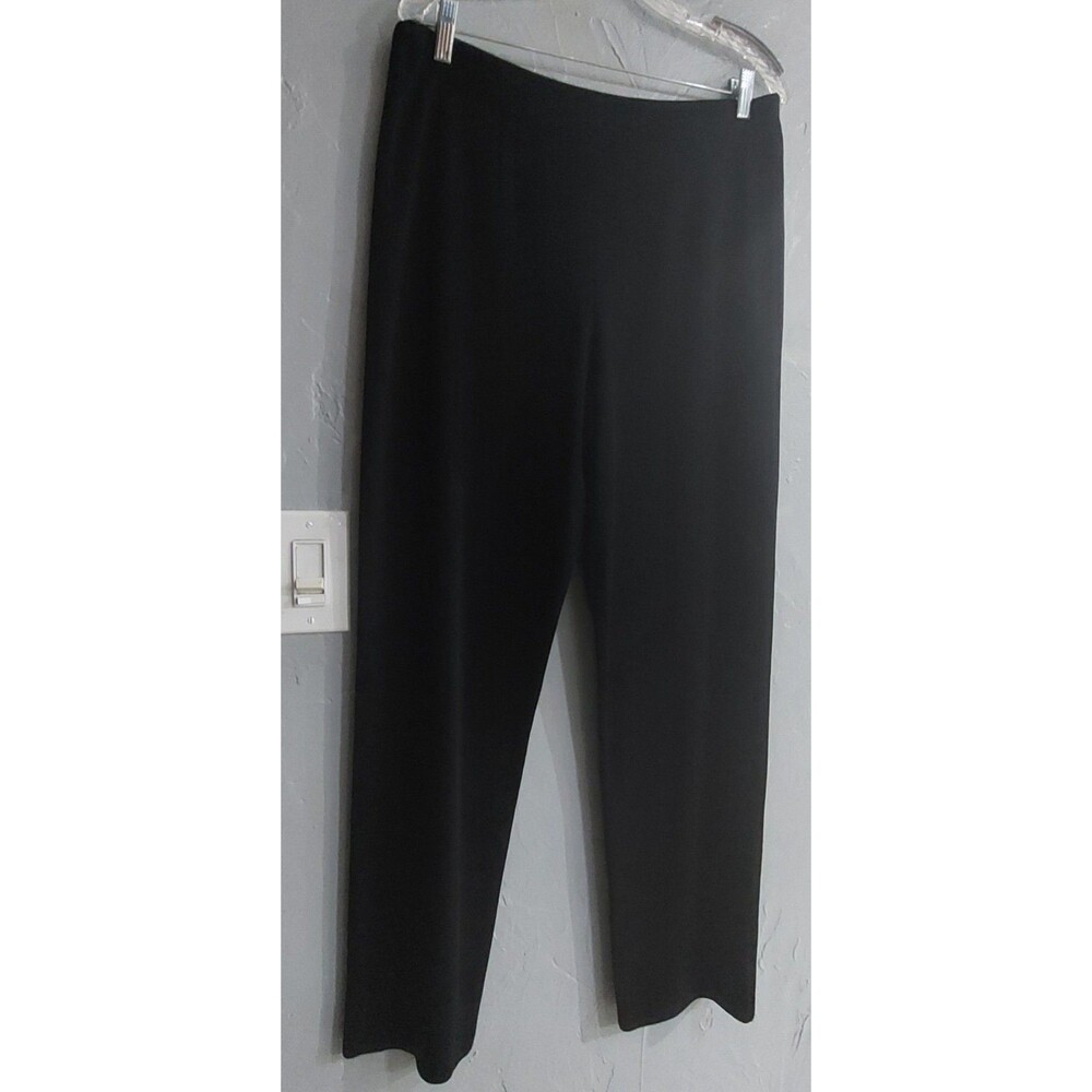Misook Exclusively Pants Women's Size L, Acrylic, Liquid Knitted,Straingh Legs.